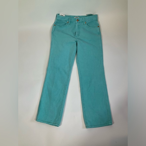 Wrangler Women’s Wild West 603 High Rise Straight Jeans Smoke Sea 25/28 - Picture 7 of 11